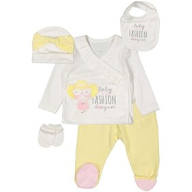 Resim 2985 Bebek Kız Zıbın Takımı Sarı 