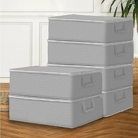 Resim Meleni Home, 6'lı Çekyat Baza Tipi Hurç - Baza Altı Büyük Boy Saklama Hurcu 64 x 45 x 22 cm 