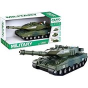Resim Sür Gitsin Sesli Işıklı Yeşil Askeri Tank 