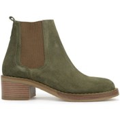 Resim Ziya, Kadın Hakiki Deri Bot 1531020z2325 Haki 1531020z2325 610 Haki 