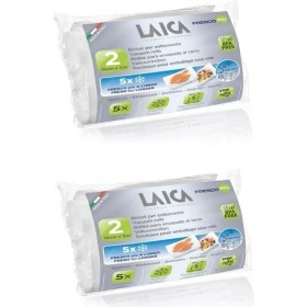 Resim LAICA Tek Tarafı Tırtıklı & Gofrajlı Vakum Rulosu 15cm x 300cm - 4 Rulo - VT3514 