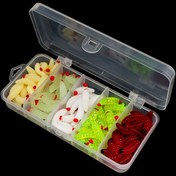 Resim 100 adet Kırmızı Başlı Mealworm, Bionic Yumuşak Yem, Balıkçılık Takımı 