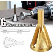 Resim Liscop 1pc Altın Çapak Alma Harici Pah Aracı Bit Çapak Kaldırmak Uygun (Yurt Dışından) 