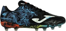 Resim Joma Super Copa 2441 Negro Azul Firm Ground FG Krampon, SUPS2441FG 