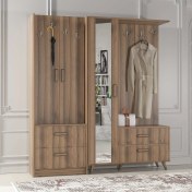 Resim Abre VM-342348 Dore Ceviz Portmanto Vestiyer 