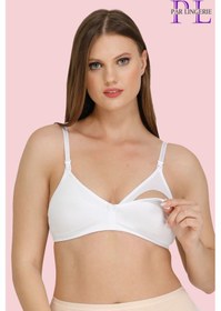 Resim Par Lingerie Hamile Emzirme Sütyeni Kapsız Beyaz 