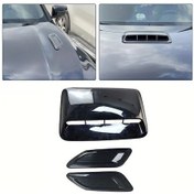 Resim Dream011 3 Adet Bright Black Kaput Dekoratif Kapağı Hava Çıkış Maskesi 