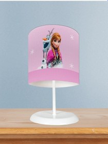 Resim Mekta Home Bebek Ve Çocuk Odası Karlar Ülkesi Anna Desenli Abajur 