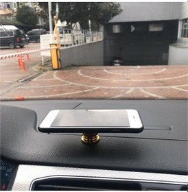 Resim Space Torpido Üstü Mıknatıslı Telefon Tutacağı Altın / Syte145 