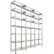 Resim 7 Katlı 3'lü Bitişik Galvaniz Çelik Raf.depo,dosya Raf 1.00 MM-43X75-200CM 