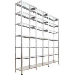 Resim 7 Katlı 3'lü Bitişik Galvaniz Çelik Raf.depo,dosya Raf 1.00 MM-43X93-200CM 