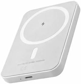 Resim iPhone 13 Pro ile Uyumlu 5000mAh Magsafe Powerbank BC22 Beyaz, BC22-04 