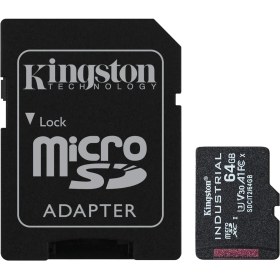 Resim Endüstriyel Microsd - 64 GB Microsdxc Endüstriyel C10 A1 Pslc Kartı + Sd Adaptör - Sdcıt2/64 GB 