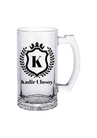 Resim Kişiye Özel İsim Baş Harfli Bira Bardağı 