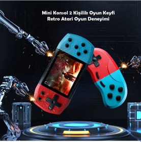 Resim Techtic Tt-Retro 2 Kişilik 620 Klasik Oyun El Atarisi 