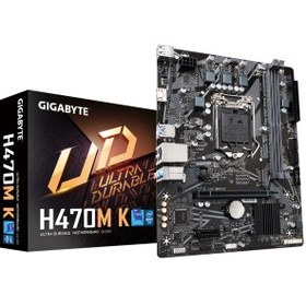 Resim GIGABYTE H470M K rev.1.0, 2xDDR4, M.2, HDMI, 10-11.Nesil, LGA1200 Soket, Anakart Gigabyte