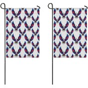 Resim Kartal 2'li Çift Taraflı 12x18inch Bahçe Bayrağı, Dış Mekan-a5 12+ 