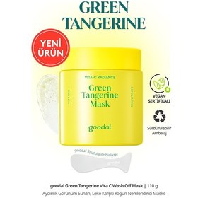 Resim Yeşil Mandalina Özlü, Leke Karşıtı Nemlendirici Maske Goodal Green Tangerine Vita C Wash Off Mask 
