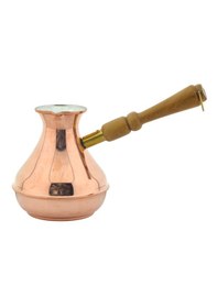 Resim Bakır Sade Zarif Minimal 500ml Renkli Rus Cezvesi Büyük 