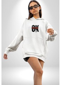 Resim Hakim Xiyech Şampiyon Aslan Kadın Erkek Beyaz Kapüşonlu Sweatshirt Hoodie Beyaz 