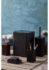 Resim Perotti Palermo 13235 Kare Banyo Seti 5'li Siyah 