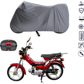 Resim Teksin Bisan Spx Çantalı Motosiklet Brandası 4 Mevsim Su Geçirmez Motor Brandası 