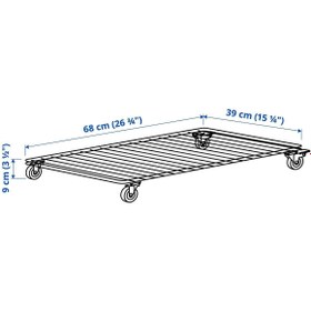 Resim IKEA Yük arabası, beyaz, 68x39 cm 
