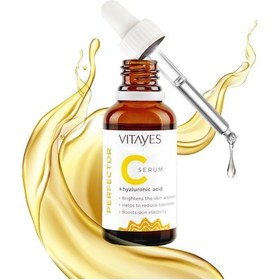 Resim Vitayes Perfector Vitamin C + Hyaluronik Asit Aydınlatıcı Yüz Serumu 30 ML 