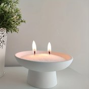 Resim Yüksek Ayaklı Kase, Mum Tutucuları, Mum Bardakları, Kase Şeklinde Depolama Bardakları, Reçine, Alçı, Silikon Kalıplar İçin DIY Kil Kalıplar 