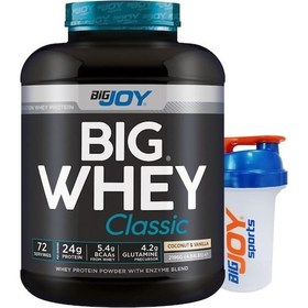 Resim Bigjoy Sports Big Whey Classic Whey Protein Hindistan Cevizi - Vanilya 72 Servis 2196gr Protein Tozu 