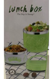 Resim abnturk Sabit Kulplu Resimli 2 Katlı Paslanmaz Çelik Sızdırmaz Sefer Tası Yemek Termosu 930 Ml 