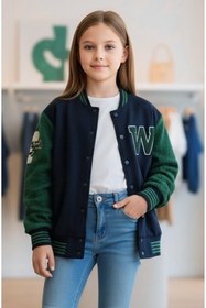 Resim Minimoda Kids Kız Çocuk Aplikeli Bomber Ceket 