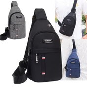 Resim Günlük Kullanım İçin Uygun, Çok Fonksiyonlu Ayarlanabilir Bel Çantası | Omuz Çantası, Günlük Seyahat/Outdoor Sporlar İçin Uygun, Büyük Kapasiteli Seyahat Fermuar Kapatma Anti-Hırsızlık Tasarımı, Siyah/Gri/Mavi Renk Seçenekleri Mevcut 