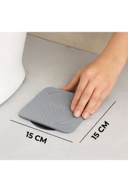 Resim ozzen GRİ Kötü Koku Böcek Önleyici Silikon Mat Banyo Mutfak Lavabo Balkon Gider Tıpası Kapağı 