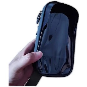 Resim Chuangyinshop Black All-terrain Rainproof Motorcycle Bisiklet Telefon Tutucu Çanta 7 Inç Ekran Uyumlu 