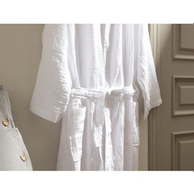 Resim Madame Coco Zoe Müslin Bornoz Born000000l-xl-beyaz 