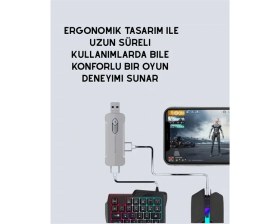 Resim MCM Group Mobil Oyunlar Için Klavye, Mouse ve Dönüştürücü Seti 