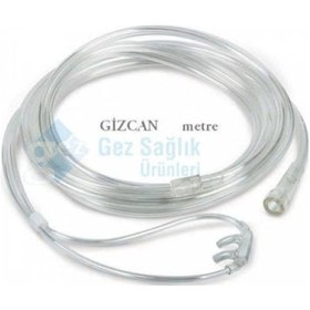 Resim 7 Metre Oksijen Kanülü Oksijen Hortumu Konsantratör Solunum Nazal 
