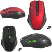 Resim Go İthalat EVEREST SMW-777 USB 2.4GHZ OPTİK KABLOSUZ MOUSE (KIRMIZI*SİYAH) (5224) 