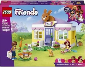 Resim LEGO Friends Heartlake Şehri Tavşan Oteli 42679 - 5 Yaş ve Üzeri Çocuklar için Paisley ve Leo Mini Bebekleri ile 2 Tavşan Figürü İçeren Yaratıcı Oyuncak Yapım Seti, Eğlenceli Hediye Fikri (161 Parça) 