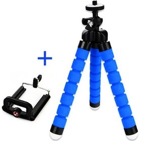 Resim Wozlo 3 Ayaklı Gorilla Ahtapot Kamera Cep Telefonu Tripod Mavi 