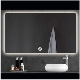 Resim DNR Mirror 60x70 Cm Dokunmatik Beyaz Ledli Dikdörtgen Banyo Aynası 