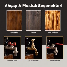 Resim Cümbüş | Kişiye Özel Ahşap İçki Çeşmesi - 2 