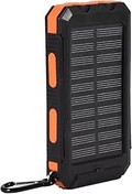 Resim Vvikizy Taşınabilir Şarj Cihazı, Anker Bateria Portatil, 10000 MAh Açık Hızlı Şarj Güneş Mobil Güç Bankası Kılıfı Pusula Siyah Siyah Ile DIY Kiti (Siyah Turuncu) 