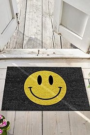 Resim Monnhein Smile Kapı Önü Paspası Dekoratif Kapı Paspası Dış Mekân Paspas Ev İçi Paspası 45x70cm 