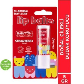 Resim Babyton Doğal Çilekli Dudak Koruyucu 5 G 