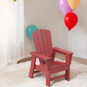 Resim Pino Çocuk Adirondack Sandalye-Kırmızı 