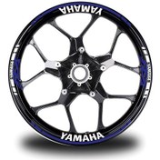 Resim Yamaha YZF Yazılı Mavi Takım Jant Sticker Modeli 