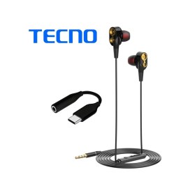 Resim Tecno Hot Beats 3d Hifi 4 Hoparlörlü 3.5mm Jack Girişli Type-c Dönüştürücülü Mikrofonlu Kulaklık Siyah J2uc10 Telefon Kulaklıkları 
