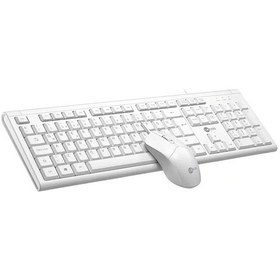 Resim Lenovo Lecoo Cm101 Usb Kablolu Türkçe Q Klavye - Mouse Set Beyaz Optik 